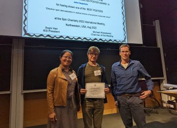 IES Poster Award Spin Chemistry Meeting2022